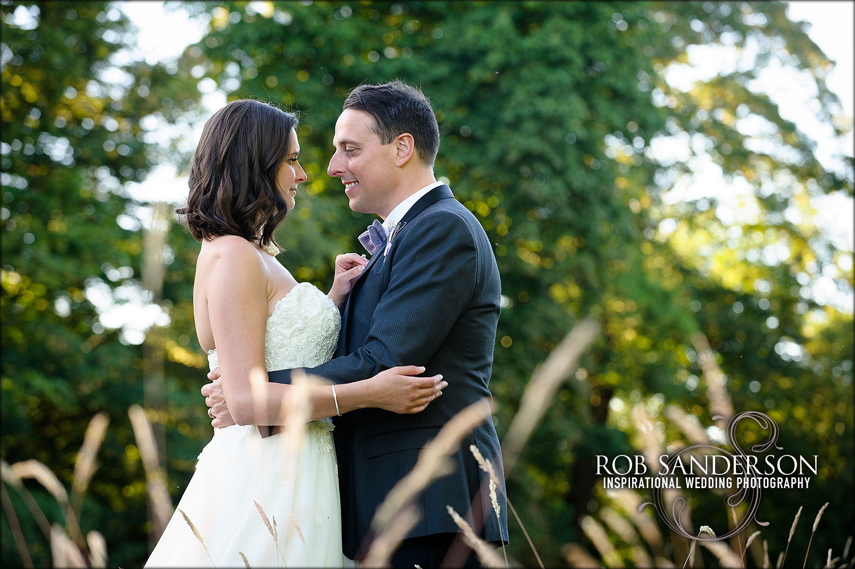 wedding couple at Meols hall