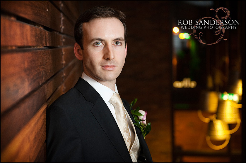 cool groom at Castlefield Rooms