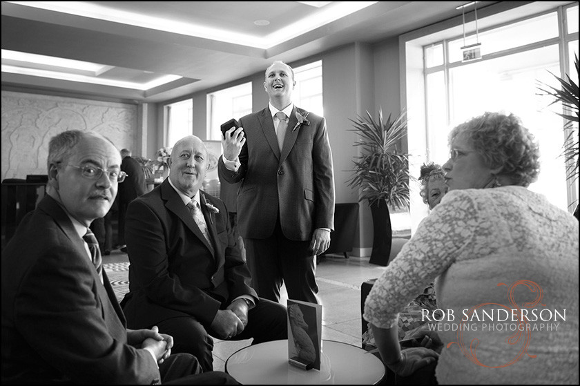 groom at Midland Hotel Morecambe