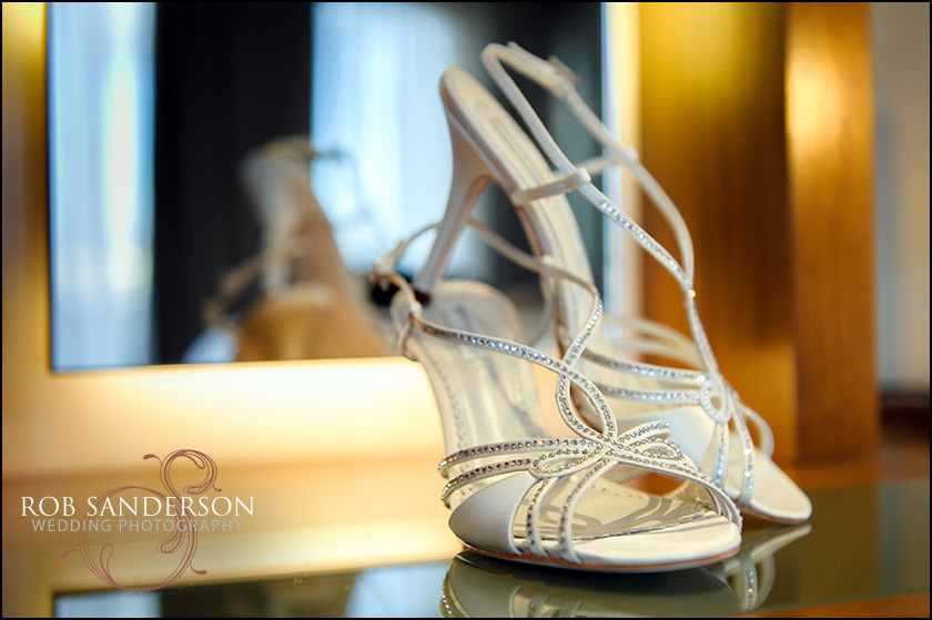 wedding shoes at Liverpool Hilton