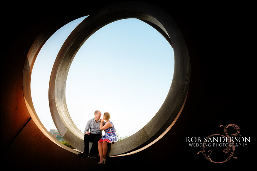 Cool engagement photo