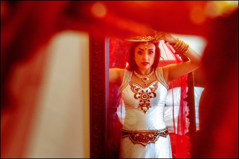 beautiful Indian bride image at Macdonald New Blossoms Hotel Chester
