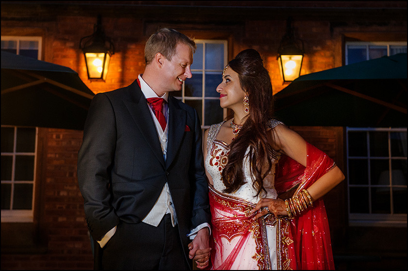 Nunsmere Hall Hotel dramatic wedding image