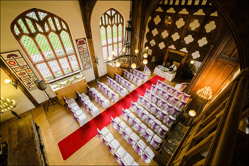 Ordsall Hall set up for a wedding